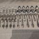 12 silver-plated table cutlery 24p with Belgian rocaille ribbon decoration
