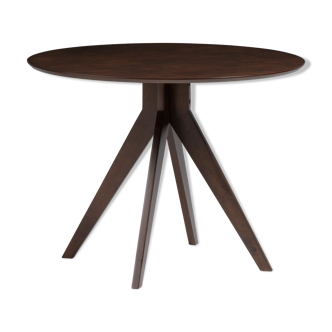 Dark wood tripod round table 100cm