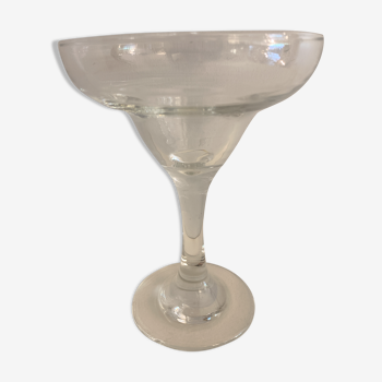 Old Champagne cup in blown glass