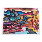 Pierre Lacroux (1909-1993) Gouache on paper 24 x 32 cm - from 1989 - (283)