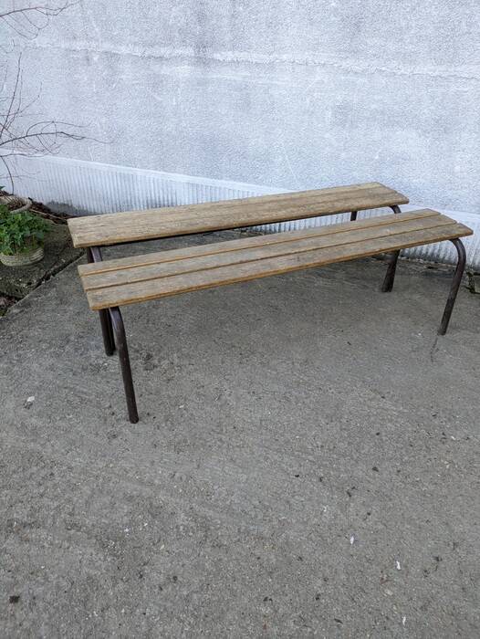 Pair of school benches