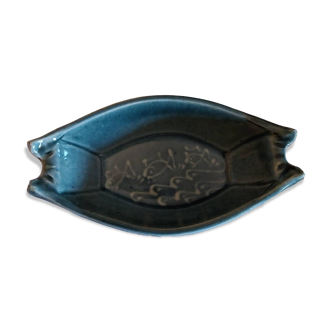 Enamelled ceramic pocket emptier signed Michel Delmotte