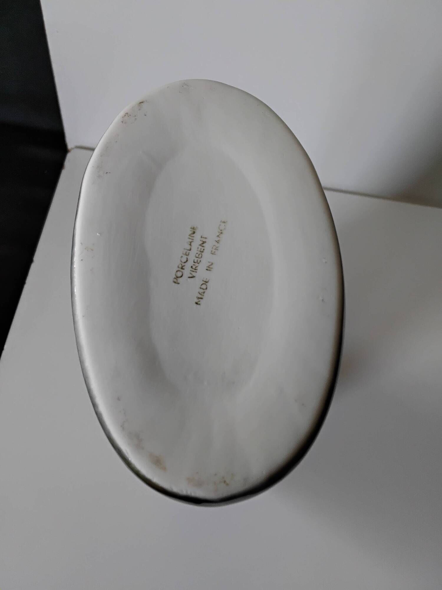 Vase Virebent in porcelain by Claire Debril, 1970s.