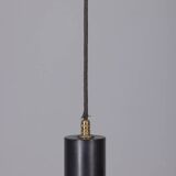 VINTAGE 1970S WHITE GLASS PENDANT LAMP, ITALIAN DESIGN