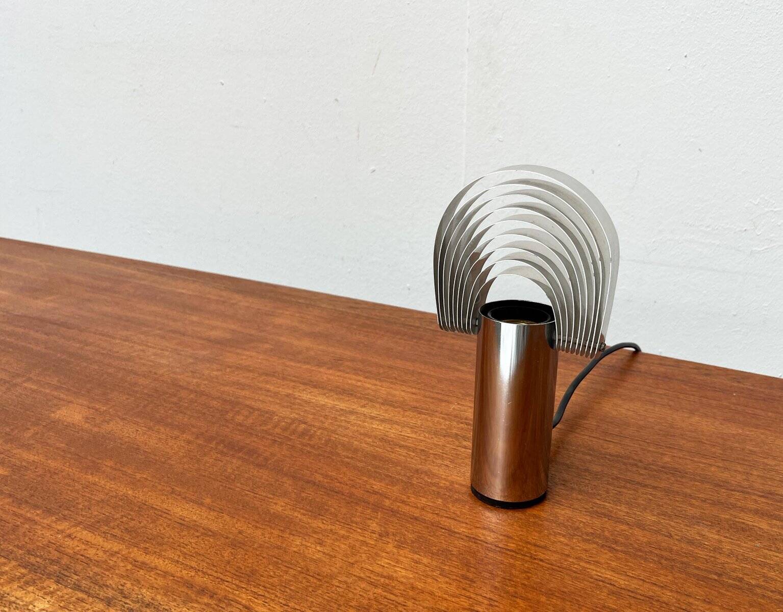 Vintage Swiss Visier table lamp from the space age by E. R. Nele for Temde, 1970s.