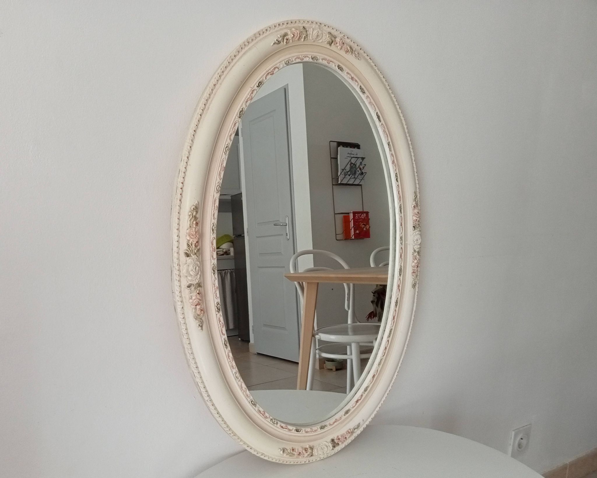 Miroir vintage en céramique années 60/70