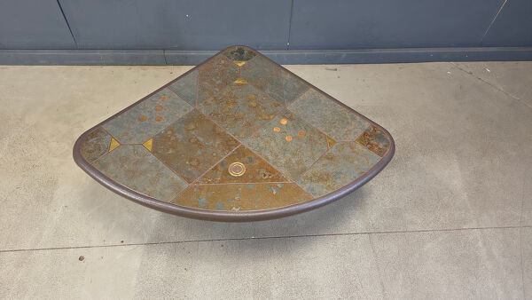 Table basse triangulaire de style Kingma, années 1970