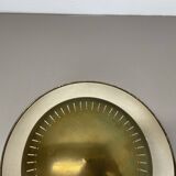 Unique Round Brass Wall Light in Gino Sarfatti Style, Italy 1950s
