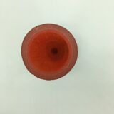 Vintage burgundy red soliflore vase in the 70