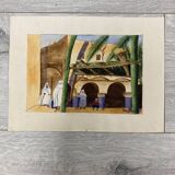 Signed Vintage Watercolor