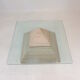 Italian Travertine Pyramid Coffee Table, 1980s