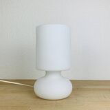 Ikea Lykta lamp, matte white glass, vintage