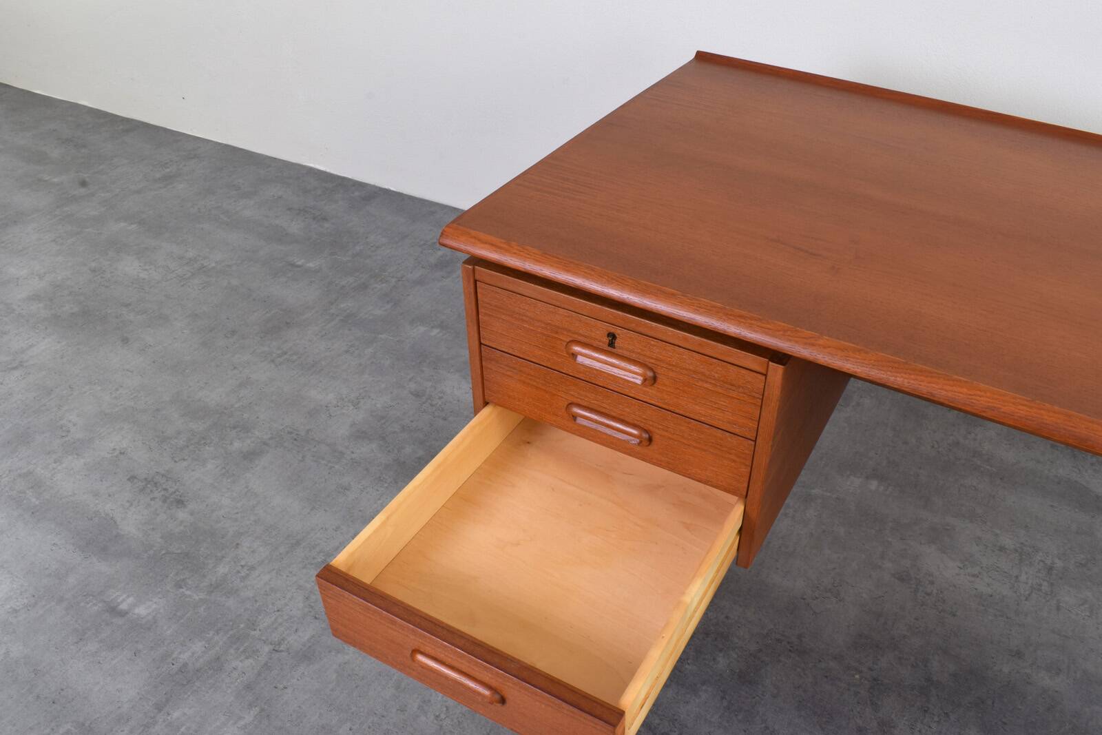 Mid-Century Danish Teak Executive Desk, 1960s.