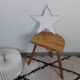 Raw wood tripod stool
