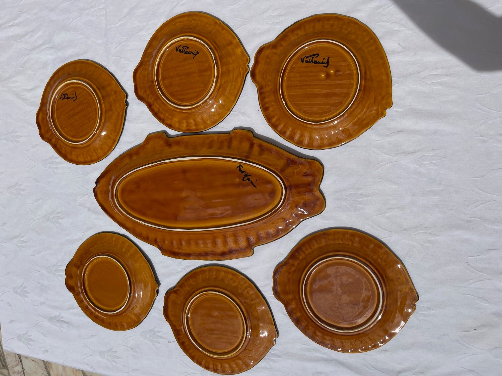 Plates and Dish Fish Vallauris