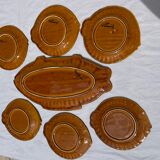 Assiettes et Plat Poisson Vallauris
