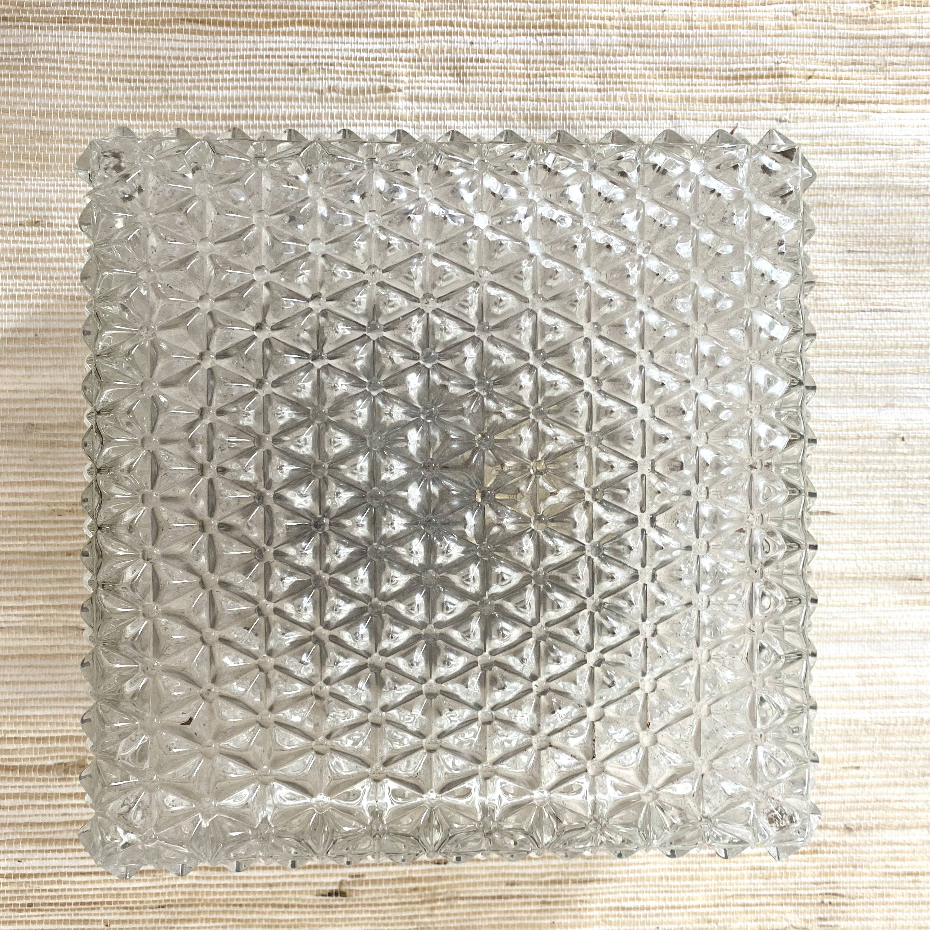 Square ceiling light from the 70s