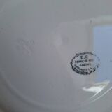 Vintage blue pink green dinner plates