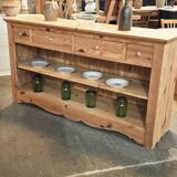 Open buffet in fir wood