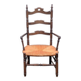 Straw armchair