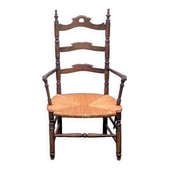 Straw armchair