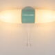 Wilhelm Wagenfeld Bauhaus Turquoise Double Sconce Wall Light, Germany, 1950
