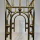 Modernist brass umbrella stand in the style of Joseph Hoffmann