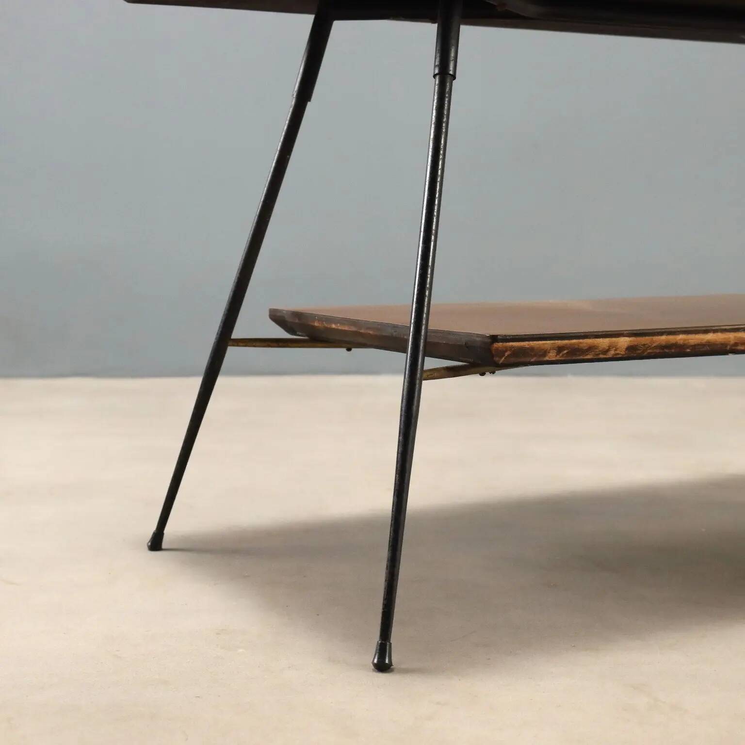 Vintage coffee table in laminated wood, design, Italy, 1960s
