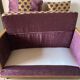 Small 2-seater Art Deco sofa in wood and fabric.