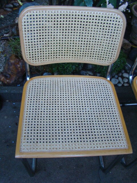 Pair of chairs Cesca B32 Marcel Breuer