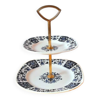 Gien Ibis porcelain appetizer/cake serving set