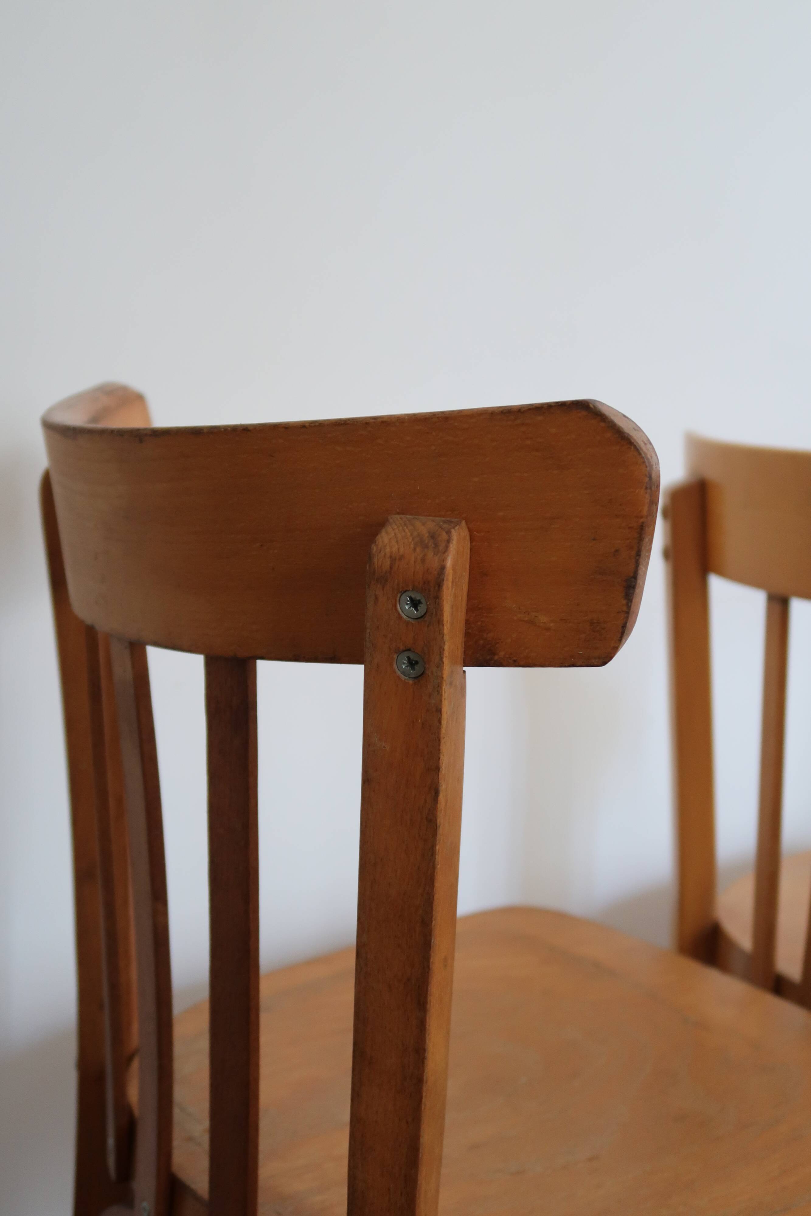 4 vintage bistro chairs