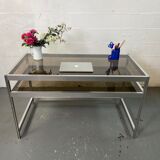 Bureau en Aluminium et Verre
