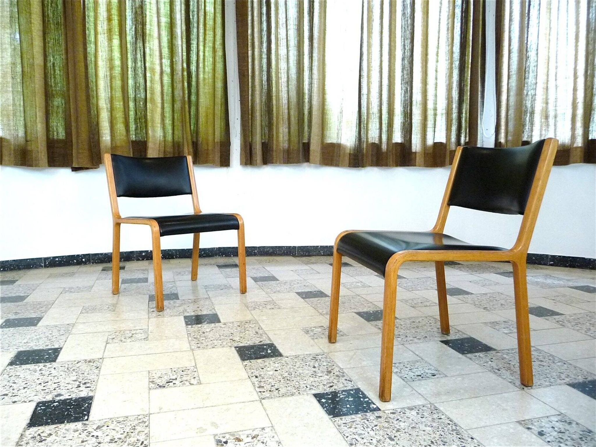 Set of 2 Bentwood Side Chairs by Wilhelm Ritz for Wilkhahn, Germany 1960s