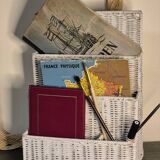 Rattan mail holder