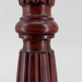 Lampadaire Art Deco en bois sculpté et opaline, France, circa 1925