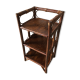 Old Sellette Tablet 3 Vintage Rotin Shelves