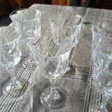 6 red wine glasses 13.5 in crystal auteuil series