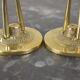 Pair of vintage brass heron