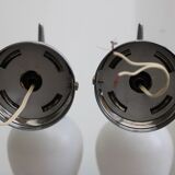 Pair of porcelain wall lamps