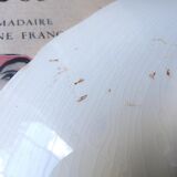Flat ecru signed Sarreguemines