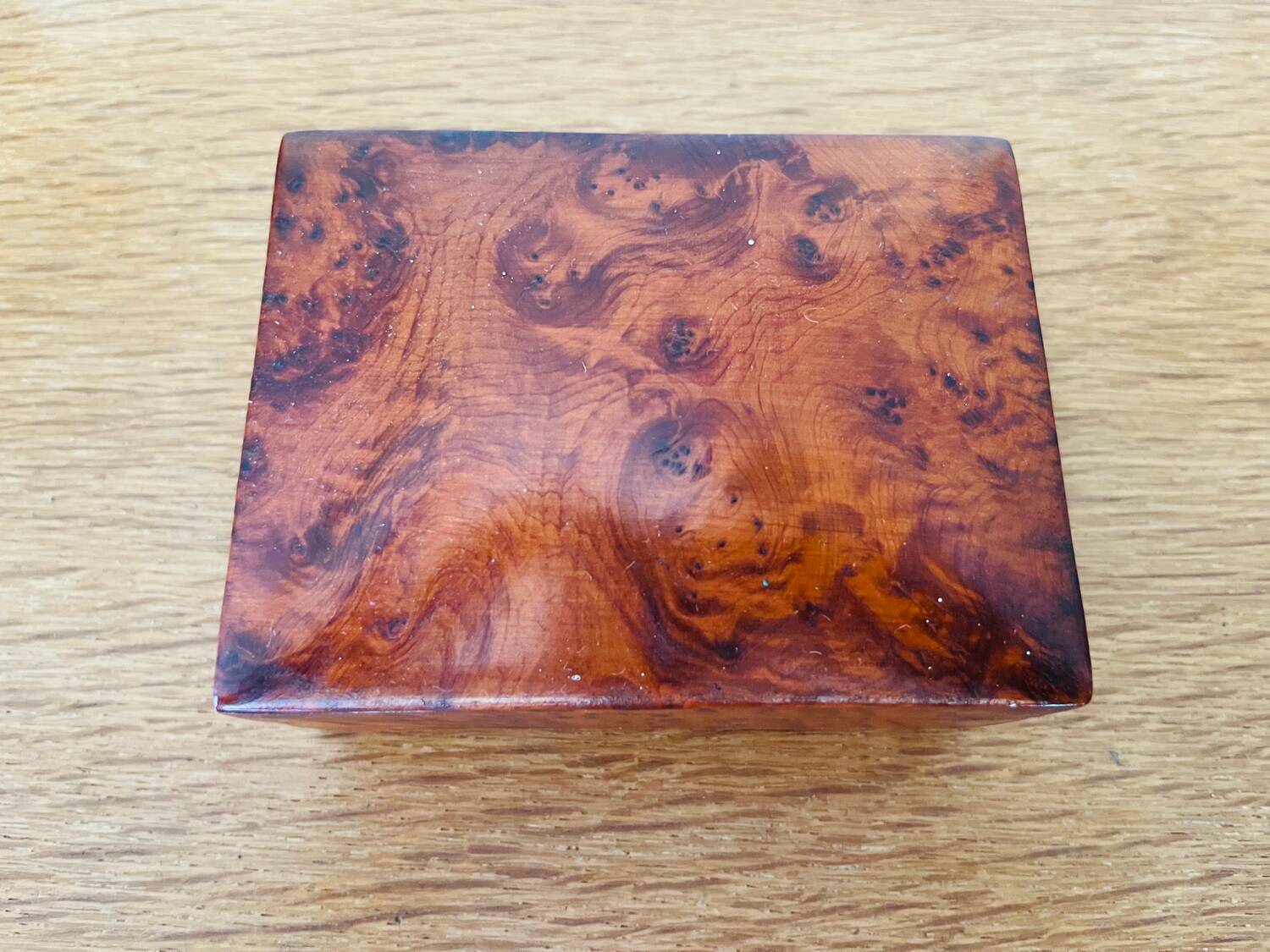 Rectangular wooden box