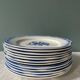 Lot de 12 assiettes plates Digoin Sarreguemines, modèle Marsac