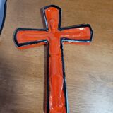 Red ceramic cross