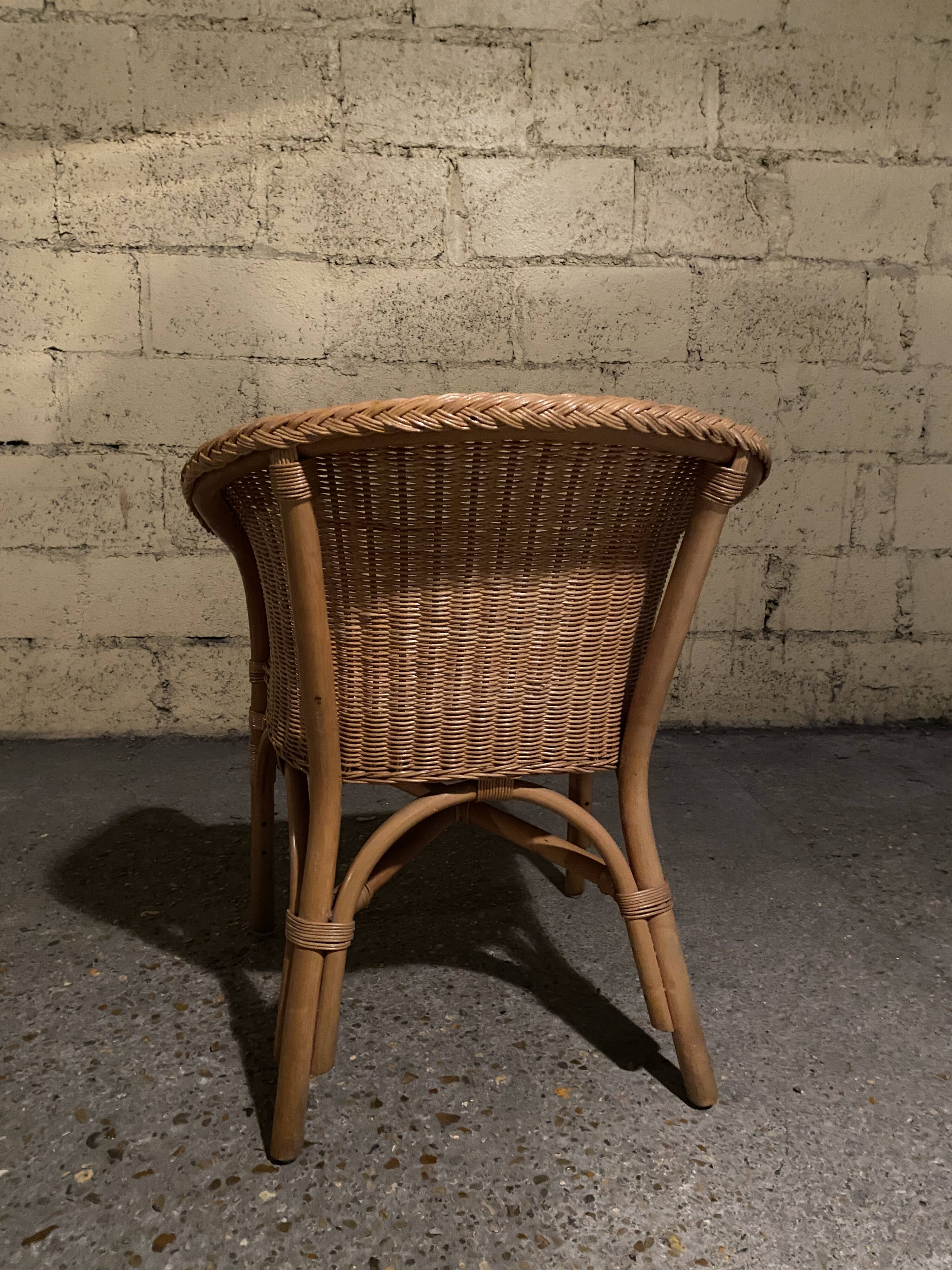 1960s rattan armchair
