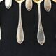 12 silver metal spoons, ice spoons