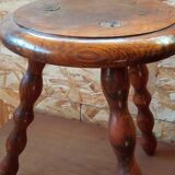 Oak tripod stool