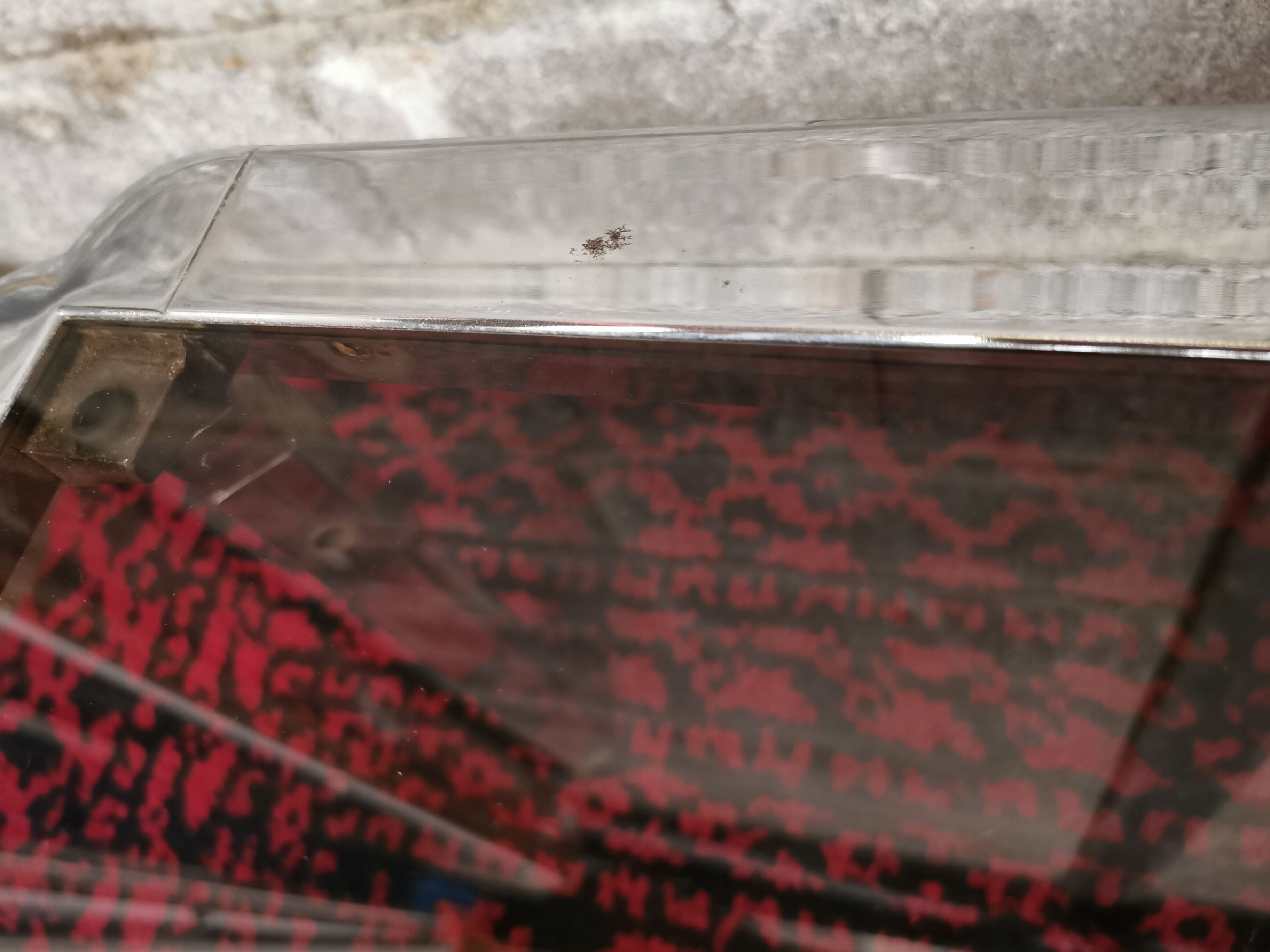 Chrome coffee table and smoked glass