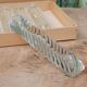 Lot de 12 porte-couteaux doubles vintage en cristal avec boîte