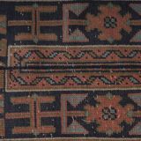 Vintage Turkish Oushak Handwoven Rug 63x633 cm
